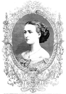 Her Royal Highness Princess Alexandra - from a photograph by Rudolph Stiegler…, 1862. Creator: Unknown.