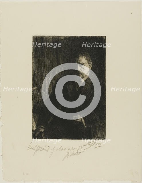 Self-Portrait 1904 I, 1904. Creator: Anders Leonard Zorn.