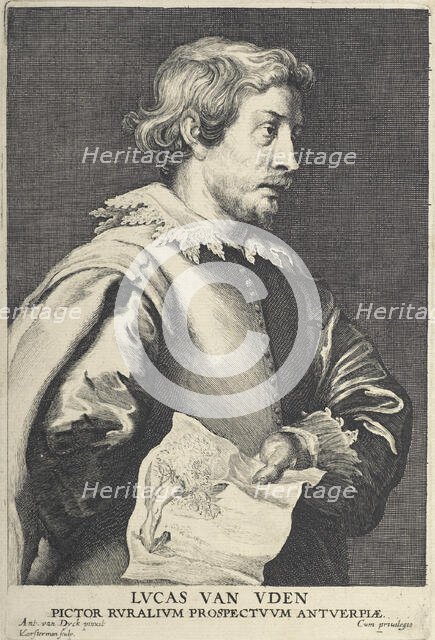 Lucas van Uden. From Icones principum virorum ('The Iconography'),  after 1645. Creator: Lucas Vorsterman.