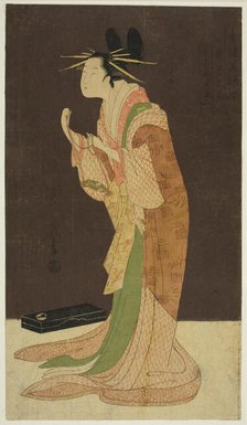 A Selection of Beauty from the Pleasure Quarters (Seiro bisen awase): Misayama..., c. 1796. Creator: Hosoda Eishi.