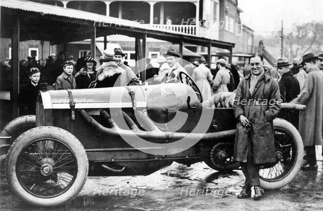 1912 Lorraine Dietrich Blue Bird at Brooklands with Malcolm Campbell. Creator: Unknown.