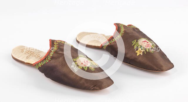 Slippers, American, 1835-49. Creator: Unknown.