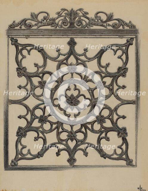 Cast Iron Gate, 1938. Creator: Ralph Atkinson.