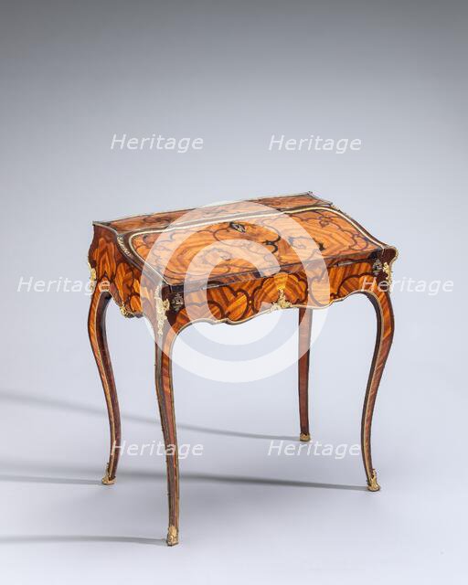 Lean-to Writing Desk (table à abbattant), c. 1750. Creator: Pierre II Migeon.