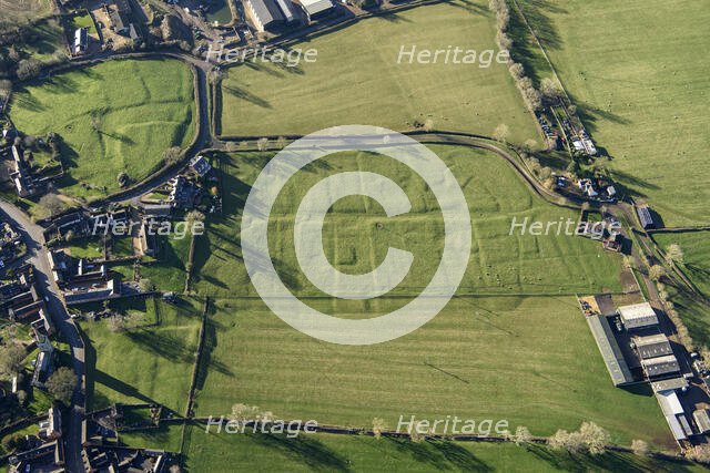 The earthwork remains of the shrunken medieval village of Theddingworth, Leicestershire, 2022. Creator: Damian Grady.