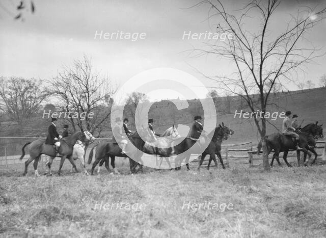 Cutting hunt, 1933 Nov. Creator: Arnold Genthe.