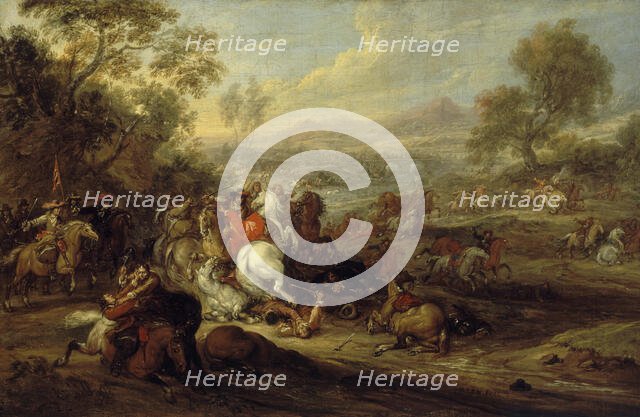 Choc de cavalerie ou Combat de cavalerie, between 1652 and 1690. Creator: Adam Frans van der Meulen.