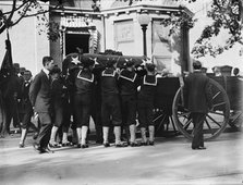 Schley, Winfield Scott, Rear Admiral, U.S.N. Funeral, St. John's Church - Casket, 1911. Creator: Harris & Ewing.