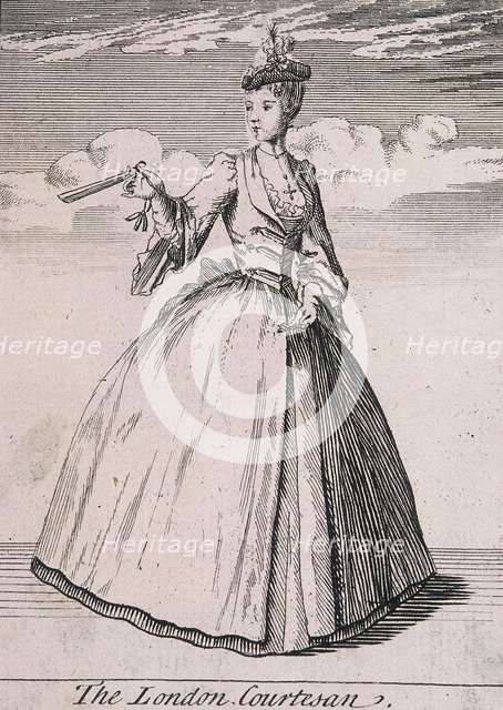 'The London Courtesan', Cries of London, (c1688?). Artist: Anon