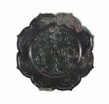 Lobed Mirror with Images of the Moon Palace: Hare Pounding Elixir..., Tang dynasty, 8th century. Creator: Unknown.