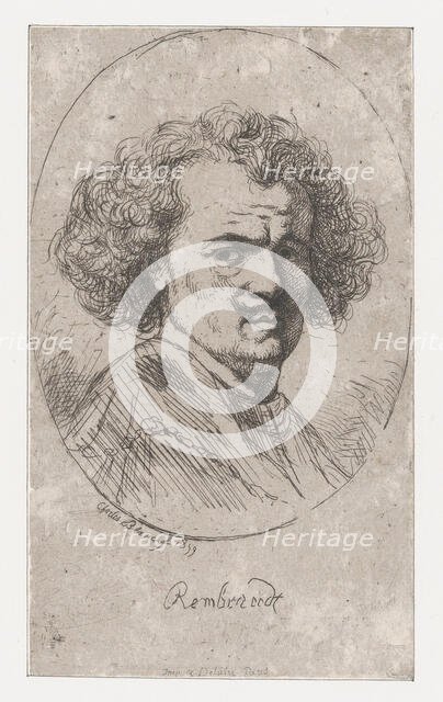 Portrait of Rembrandt, 1859. Creator: Charles Blanc.