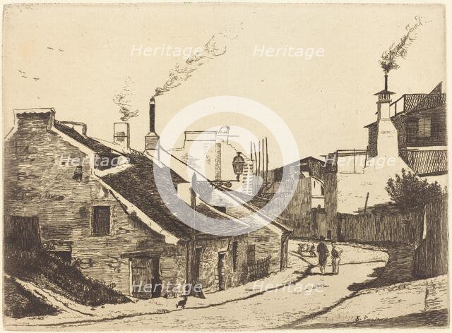 Rue de Champ de l'Alouette, 1861. Creator: Francois Bonvin.