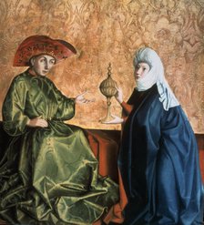 'King Solomon and the Queen of Sheba', 1435. Creator: Konrad Witz.