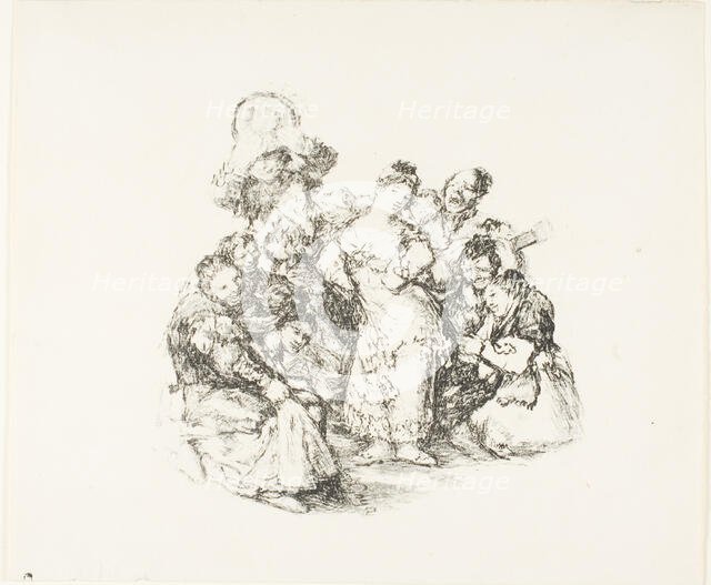 The Andalusian dance, 1825/26. Creator: Unknown.