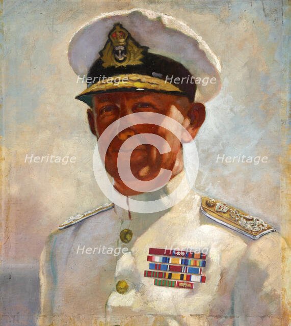 Andrew Cunningham, 1st Viscount Cunningham of Hyndhope, c1943. Creators: Central Office of Information, Unknown.