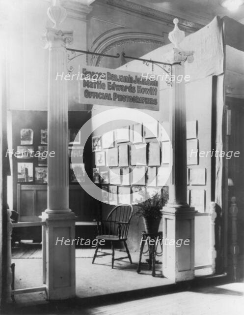 Exhibit display area for architectural photographs by "Frances Benjamin Johnston...", c1910 - c1912. Creator: Frances Benjamin Johnston.