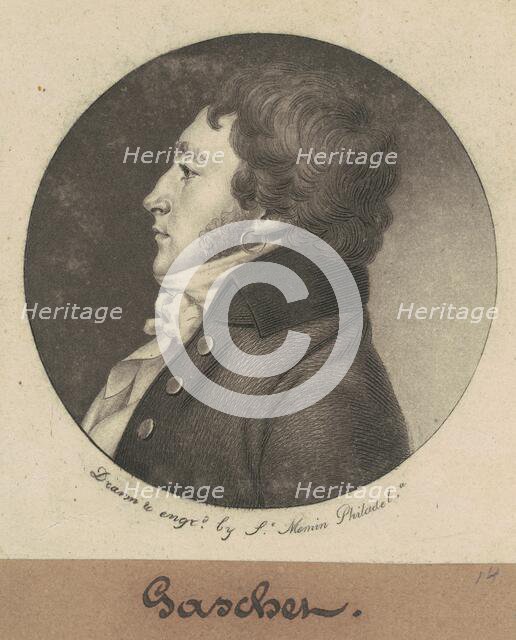 Joseph Louis Gaschet de L'Isle, 1800. Creator: Charles Balthazar Julien Févret de Saint-Mémin.