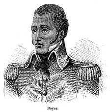 Jean Pierre Boyer, Haitian soldier and President of Haiti, 1873. Artist: Unknown