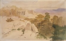 The Temple of Apollo at Bassae, Greece, 1849. Artist: Edward Lear.