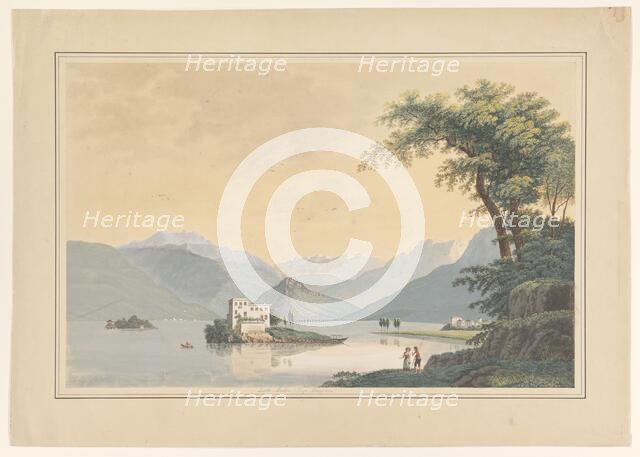 View of the Isola Madre in the Lago Maggiore, 1828. Creator: Johannes Josephus Aarts.