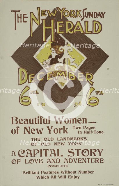The New York Sunday herald. December 6th 1896., c1896. Creator: Charles Hubbard Wright.