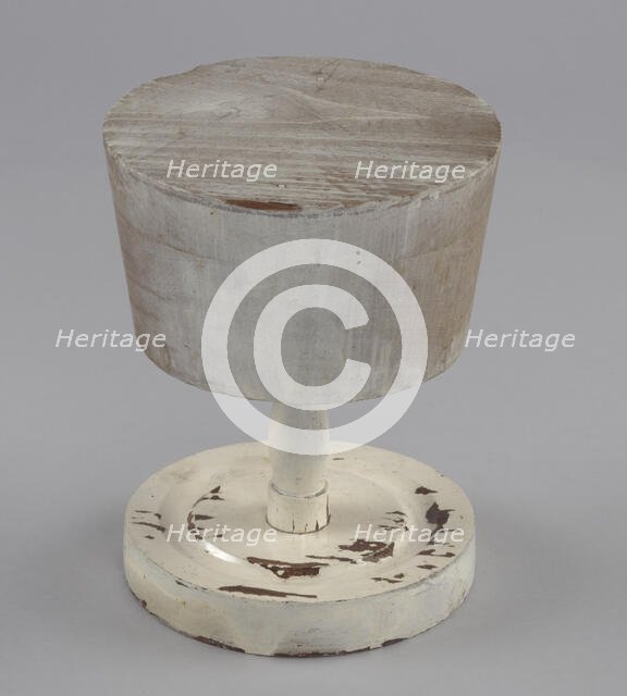 Wooden hat stand from Mae's Millinery Shop, 1941-1994. Creator: Unknown.