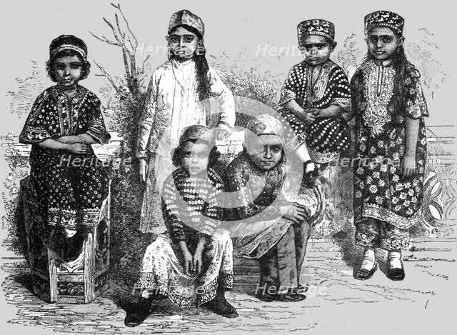 'Parsee Children, Bombay; Notes on Bombay and the Malabar Coast', 1875. Creator: C. B. Low.
