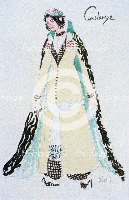Costume for Constanze, c1913. Artist: Unknown