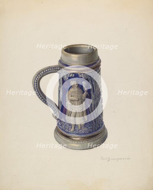 Beer Mug, c. 1939. Creator: Carl Buergerniss.
