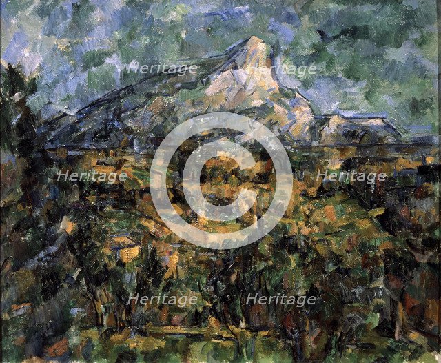 'Landscape in Aix (Mont Sainte-Victoire)', c1906.  Artist: Paul Cezanne