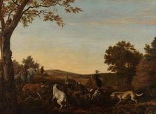 The Fox Hunt, 1650-1679. Creator: Ludolf de Jongh.
