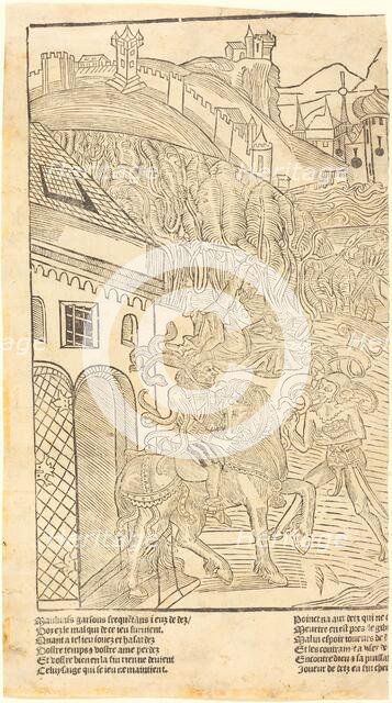 A Warning Against Playing Dice, c. 1500. Creator: Unknown.