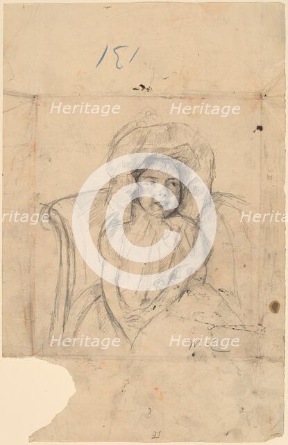 Smiling Margot Wearing a Ruffled Bonnet, c. 1902. Creator: Mary Cassatt.