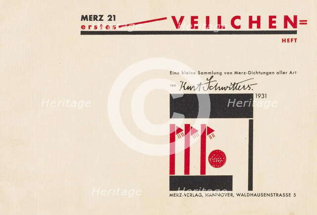 Merz 21, 1931. Creator: Schwitters, Kurt (1887-1948).