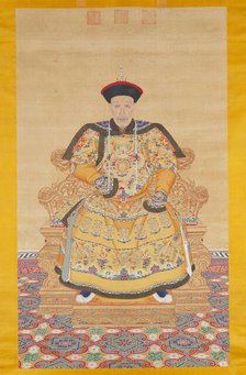 Portrait of the Qianlong Emperor (1711-1799), 1791. Creator: Miao Bingtai (1744-1807).