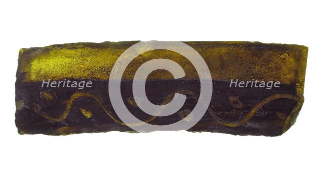 Glass Fragment, European, 14th century. Creator: Unknown.