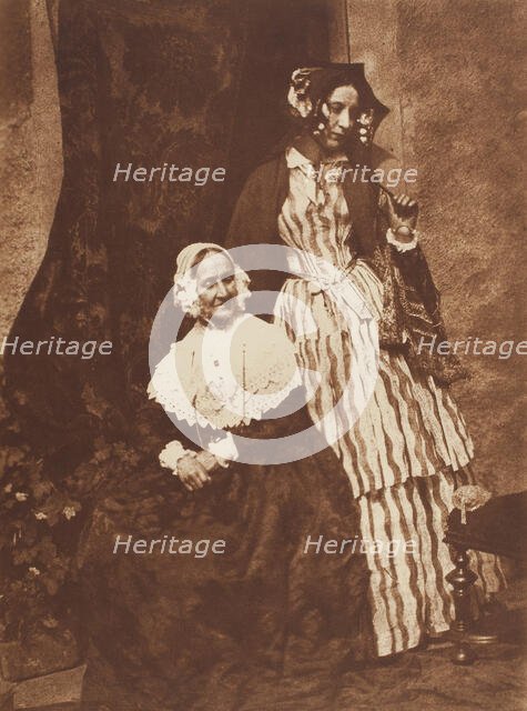 Mrs. Anne Rigby and Lady Elizabeth Eastlake, 1843/47, printed c. 1916. Creators: David Octavius Hill, Robert Adamson, Hill & Adamson.