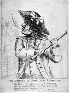 'No Popery or Newgate Reformer ...', 1780. Artist: Anon