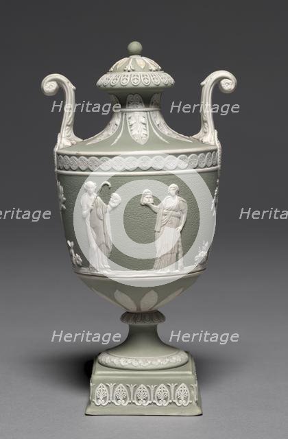 Covered Urn, c. 1800. Creator: Wedgwood Factory (British).