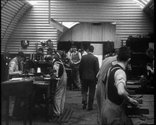 Men Working at a Training Centre, 1933. Creator: British Pathe Ltd.