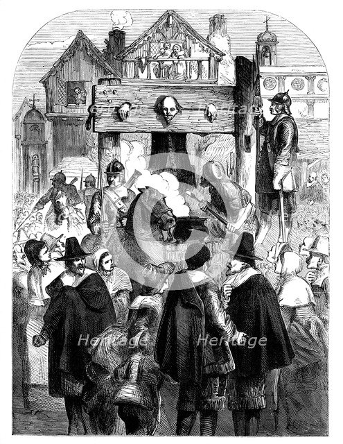 William Prynne (1600-1669) in the pillory, c1902. Artist: Unknown