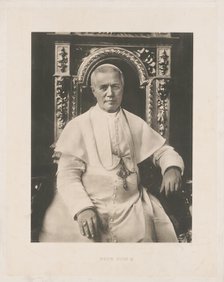 Portrait of the Pope Pius X (1835-1914), 1904. Creator: Anonymous.