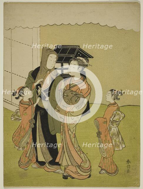 Lovers Parting in the Morning, c. 1765/70. Creator: Suzuki Harunobu.