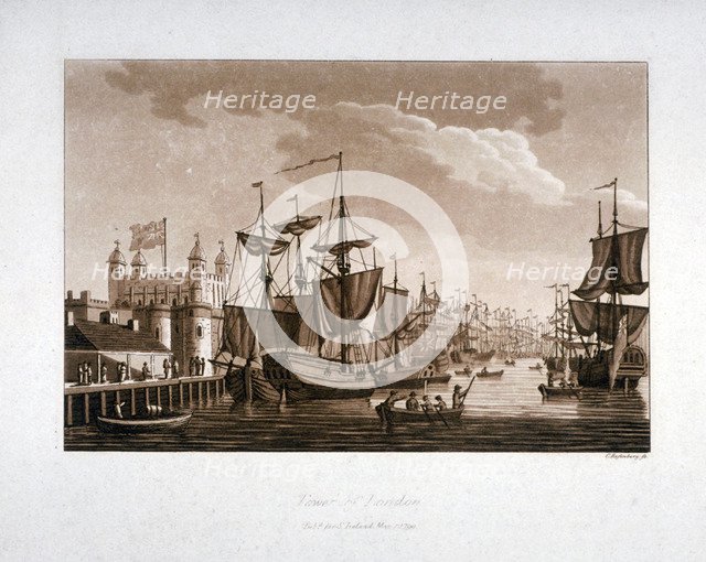 Tower of London, 1799. Artist: C Rosenberg