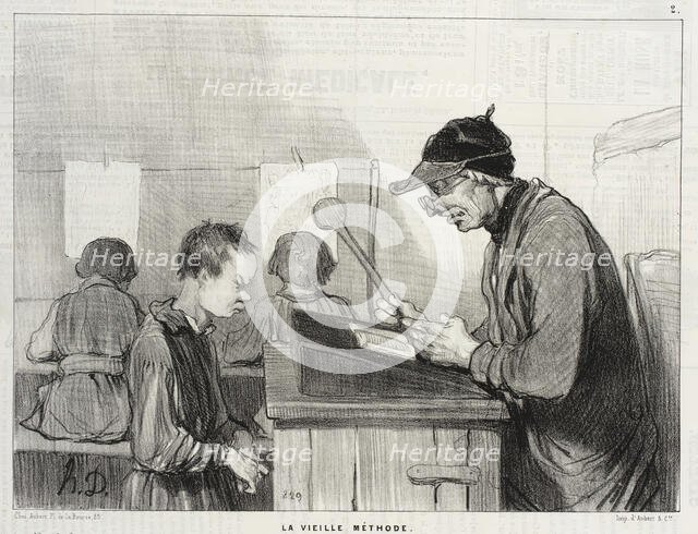 La Vielle Méthode, 1845. Creator: Honore Daumier.