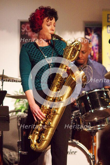 Hannah Horton, Hannah Horton Quartet, East Grinstead Jazz Club, West Suusex, Jan 2025. Creator: Brian O'Connor.