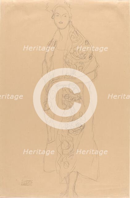 Portrait of a Woman, c. 1910. Creator: Gustav Klimt.