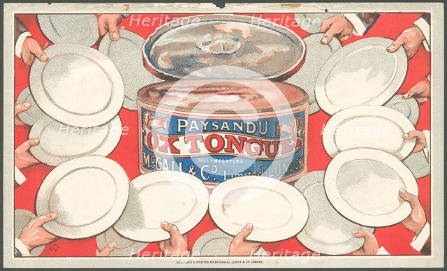 Paysandu ox tongue, 1890s. Artist: Unknown