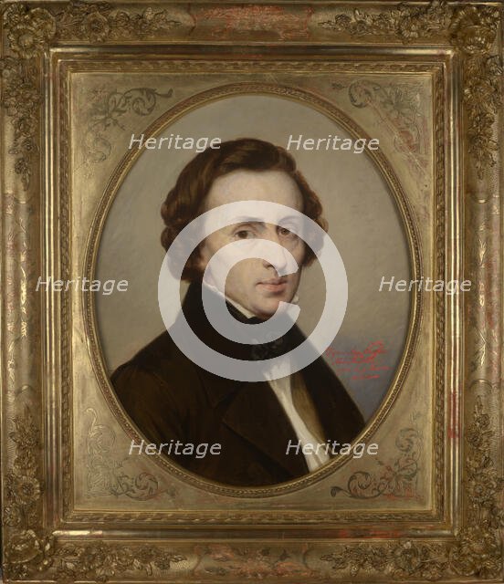Portrait of Fryderyk Chopin (1810-1849), 1858. Creator: Stanislas Stattler.