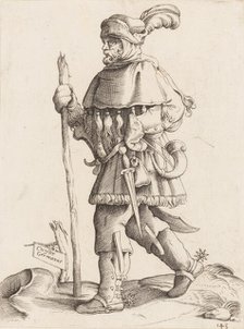 Costume Plate: German Messenger, ca. 1558-70. Creator: Unknown.